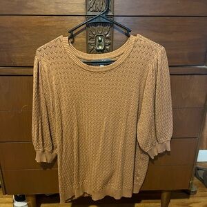 Women's Tan Knit Top
